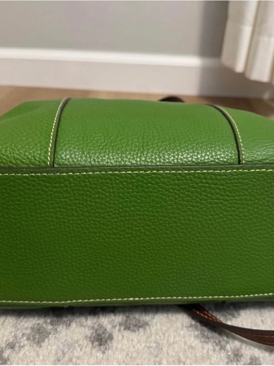 Dooney & Bourke Handbags - Dooney & Bourke Vibrant Green Pebbled Leather Shoulder Bag